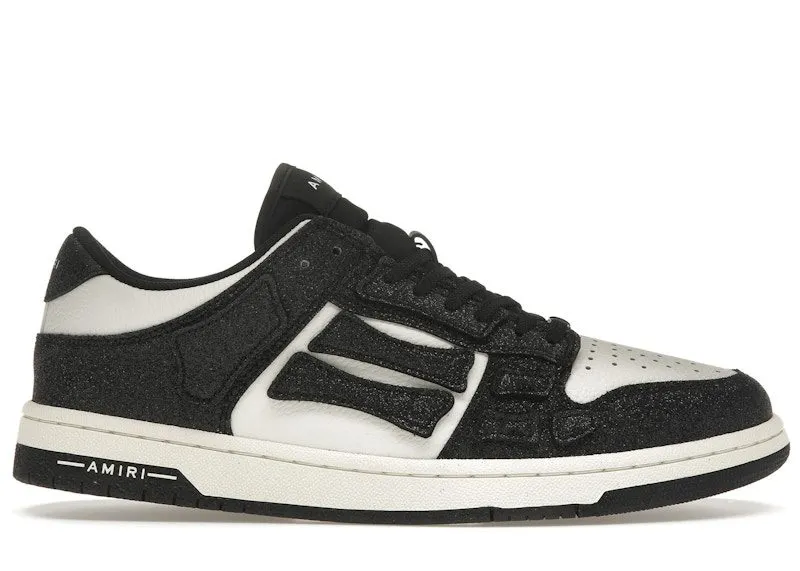 AMIRI Skel Top Low Shimmer Black White | AMFOSR1049-001