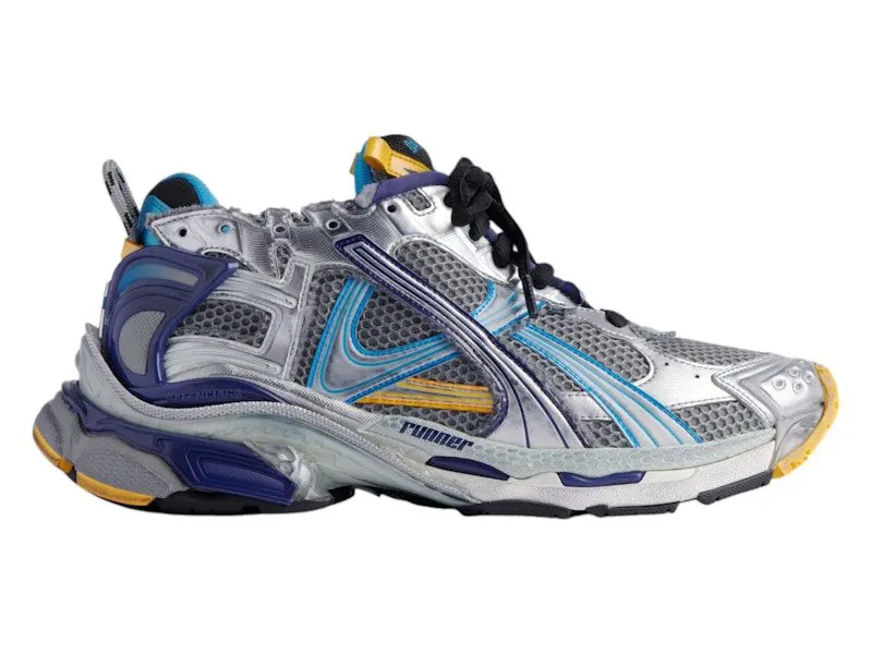 Balenciaga Runner Grey Blue Orange Aqua | 772774W3RMU1474