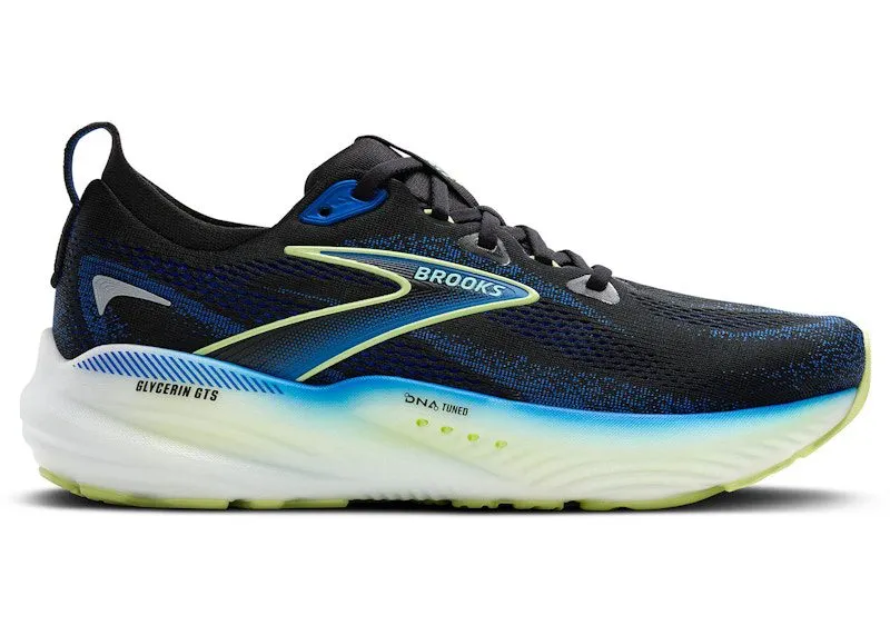 Brooks Glycerin GTS 22 Black Cobalt Neo Yellow | 110446-1D-002