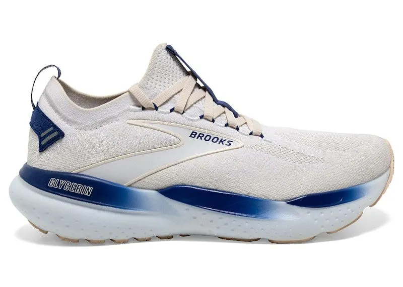 Brooks Glycerin StealthFit 21 White Marshmallow Blue | 110421-1D-122