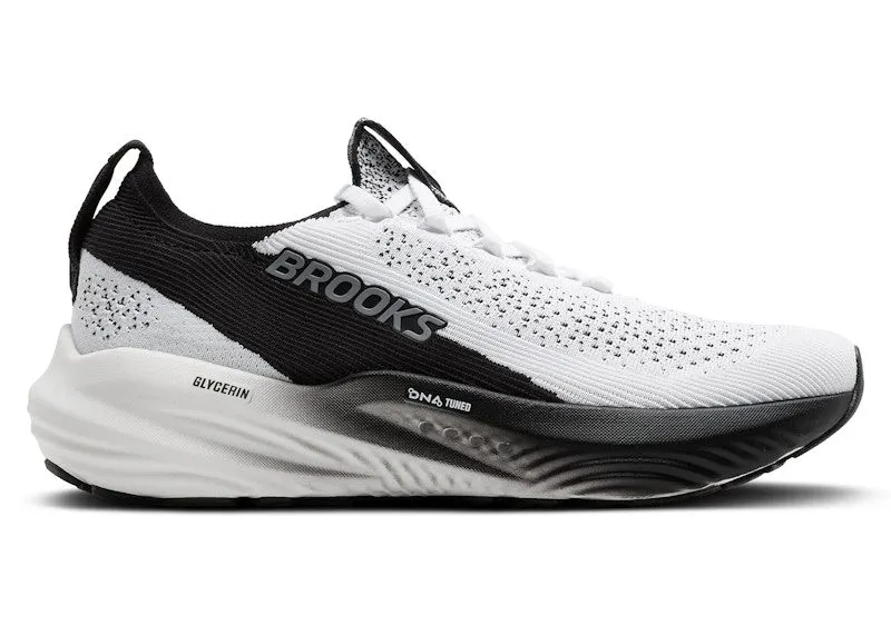 Brooks Glycerin StealthFit 22 White Grey Black | 110448-1D-135