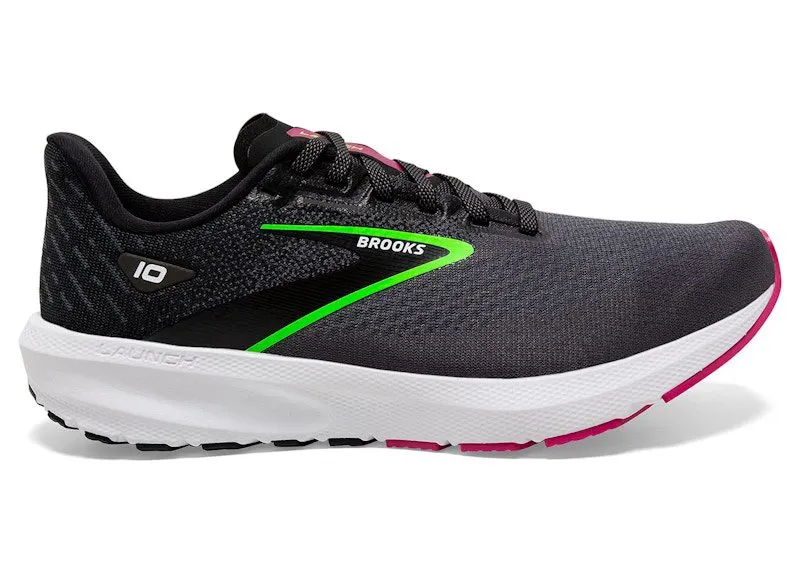 Brooks Launch 10 Black Blackened Pearl Green | 120398-1B-074