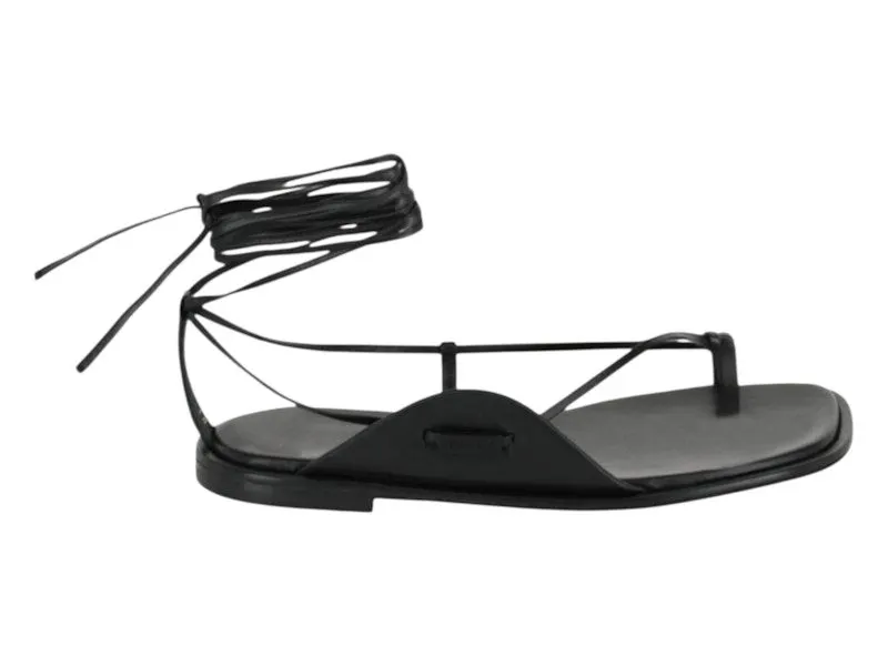 Ferragamo Golia Ankle Strap Sandals Black | 021243-760631-M
