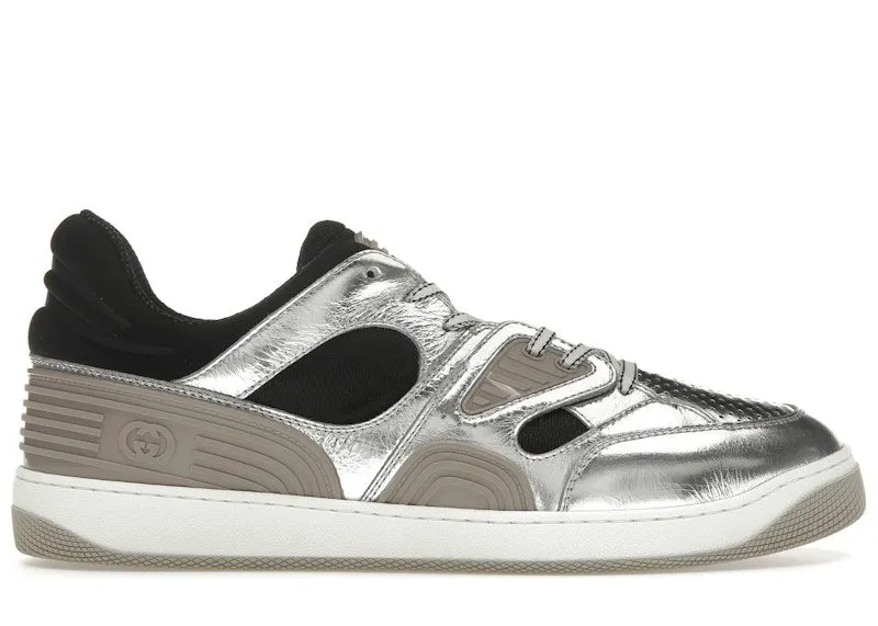 Gucci Basket Low Silver Black | 724002 AABB8 8142