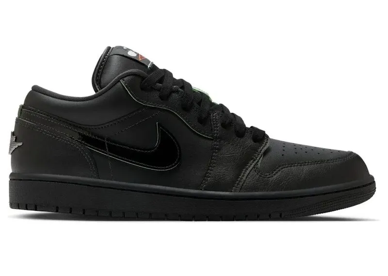 Jordan 1 Low SE Black Cat Mascot “Black / Vapor Green” | HM3690-001