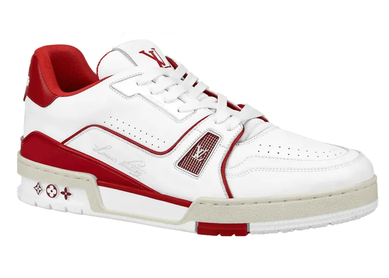 LV Trainer Bordeaux “White / Red” | 1A8ZPN