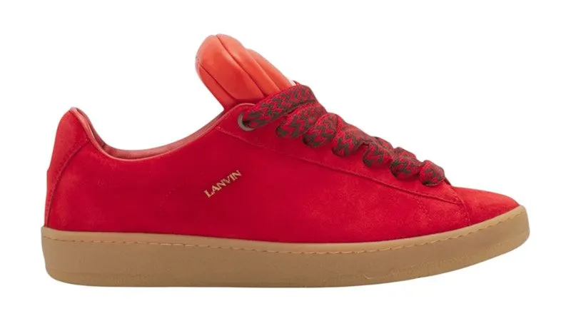 Lanvin X Future Hyper Curb Sneakers Red | FM-SKMK00-VESU-P24379