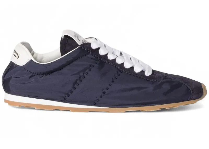 Miu Plume Navy Technical Fabric Gum “Navy / White” | 5E114E-D7C-F0008