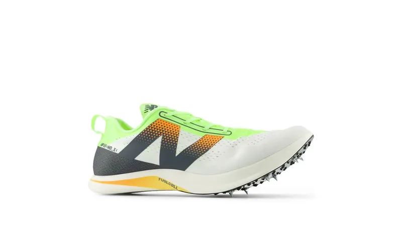 New Balance FuelCell SuperComp MDXv3 White Bleached Lime Glo Hot Mango | UMDELRSF