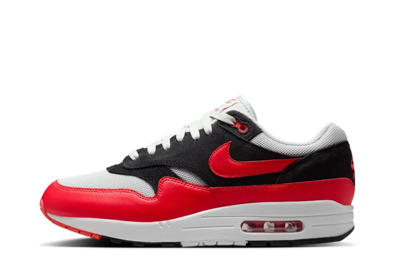 Nike Air Max 1 Essential Reverse Chili “Vast Grey / Black / Light Crimson” | FZ5808-015