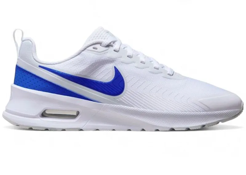Nike Air Max Nuaxis White Racer Blue “White / Black / White” | FD4329-100