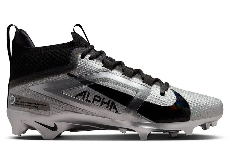 Nike Alpha Menace 4 Elite Saquon Barkley Metallic Silver “Black / Wolf Grey / Metallic Silver” | IF0112-001