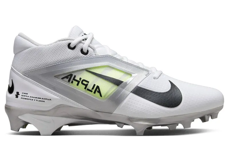 Nike Alpha Menace 4 Pro White Metallic Silver Photon Dust Black | FD7037-100