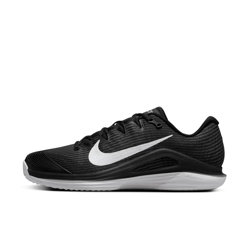 Nike Court Vapor 12 Clay Black Dark Smoke Grey White | HQ6026-001