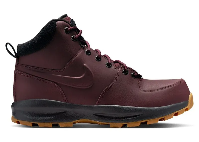 Nike Manoa Leather Burgundy Crush Black Gum “Burgundy Crush / Black / Gum Medium Brown” | HF7095-600