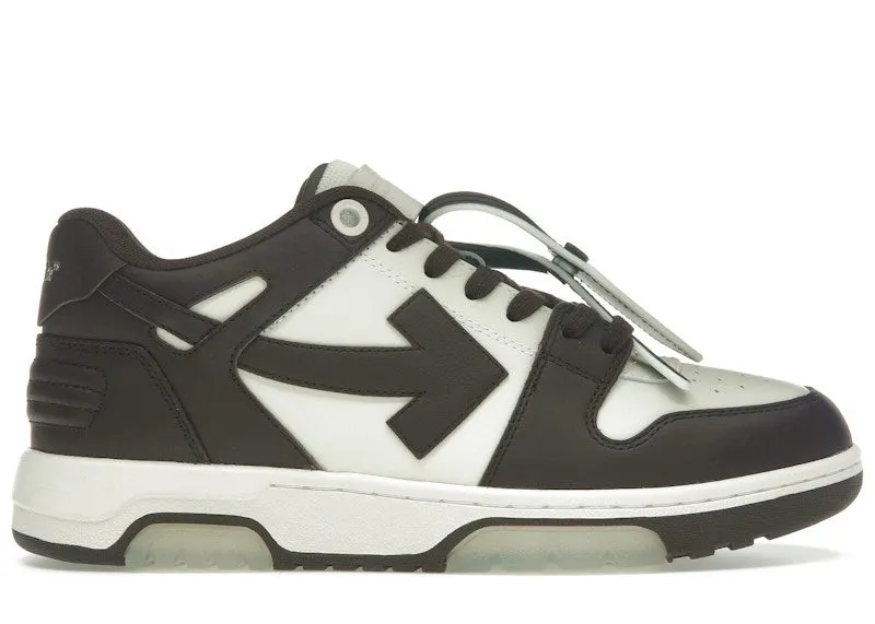 OFF-WHITE Out Of Office “OOO” Low Tops Chocolate Cream | OMIA189S25LEA0026G0A