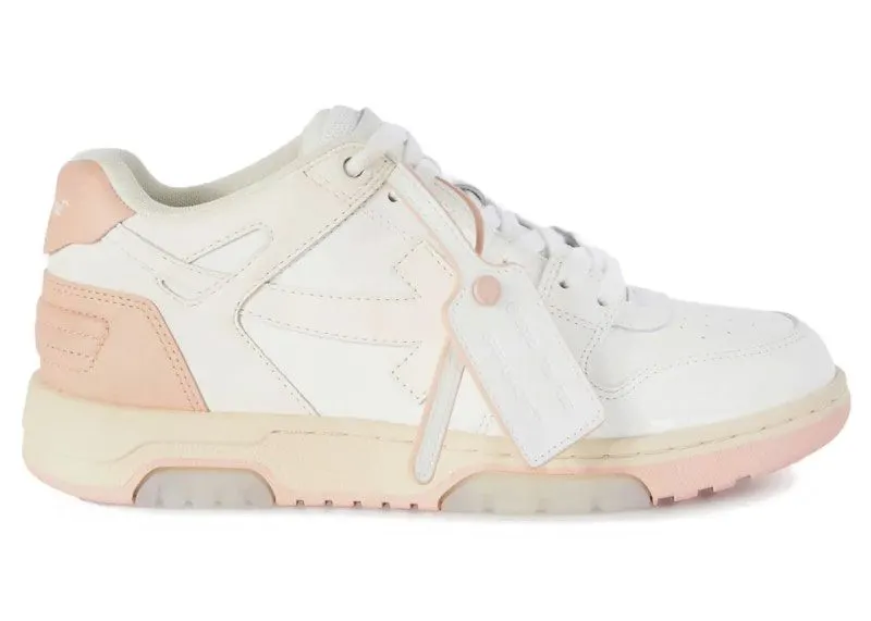 OFF-WHITE Out Of Office OOO Low Tops White Pink Beige | OWIA259S24LEA0050130