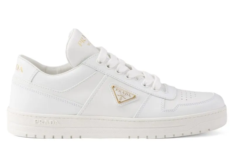 Prada Downtown Leather Low Top Sneakers White | 1E792M_3LPH_F0009_F_DD30