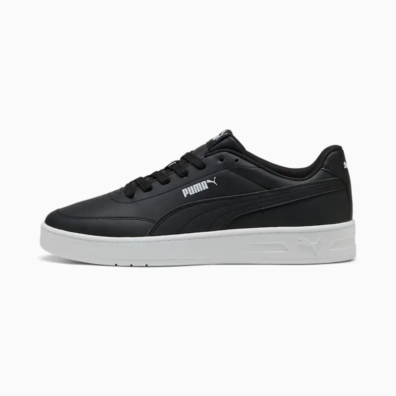 Puma Court Classic Clean Black White Midsole “Black / Black / White” | 402223-03
