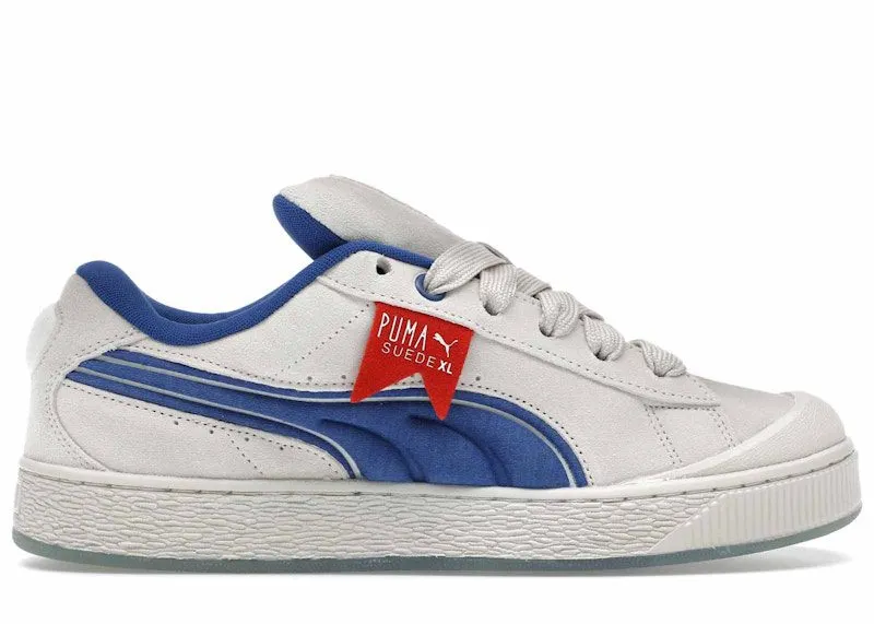 Puma Suede XL Ghostbusters Stay Puft Marshmallow “Warm White / Clyde Royal / Puma Red” | 399671-01