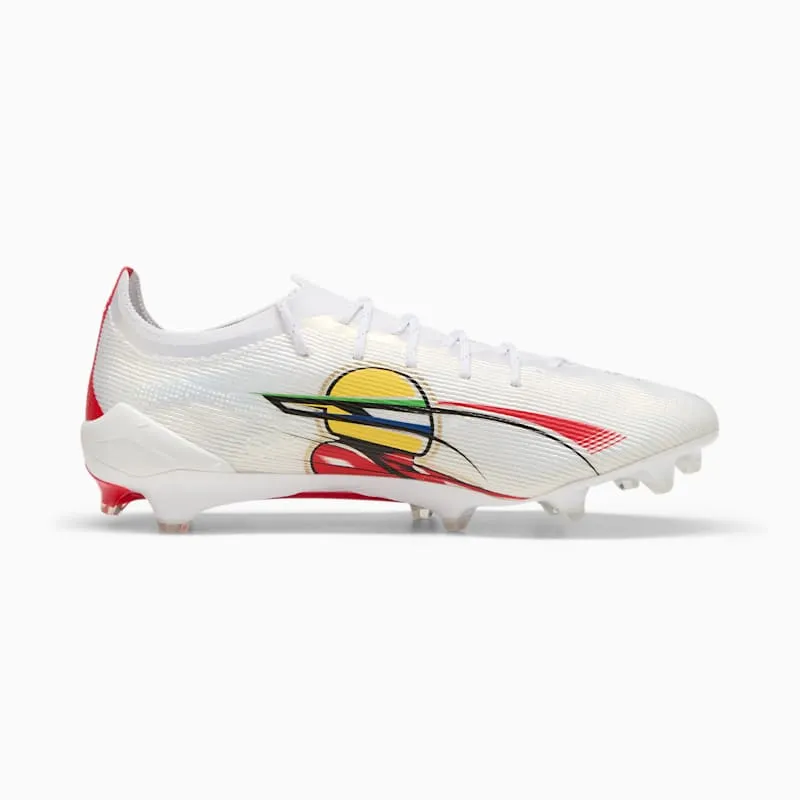 Puma Ultra 5 Ultimate FG Ayrton Senna Institute Seek Your Truth “White / Gold / Red” | 107829-01