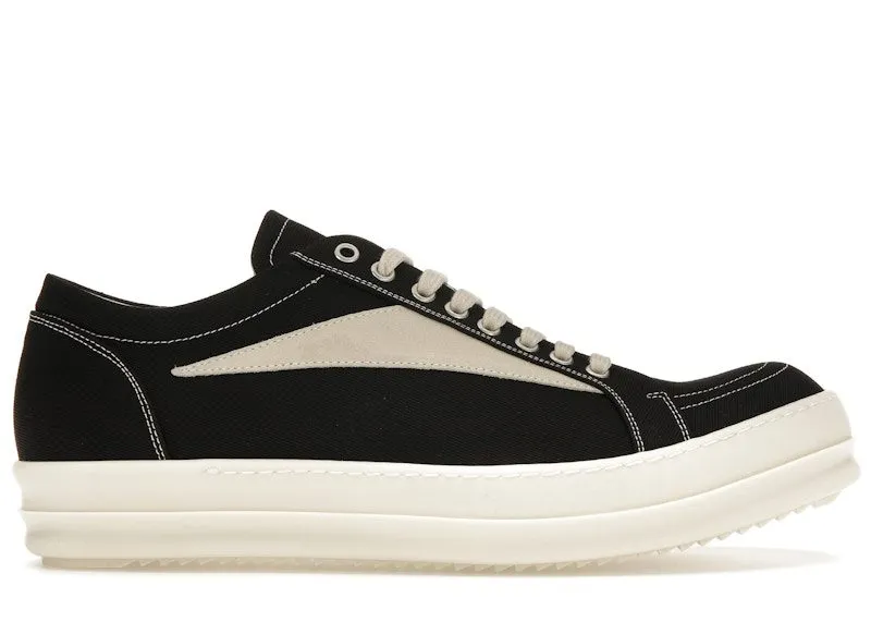 Rick Owens DRKSHDW Lido Vintage Low Black Milk “Black / Milk / Milk” | DU01D1803CBLVS-911