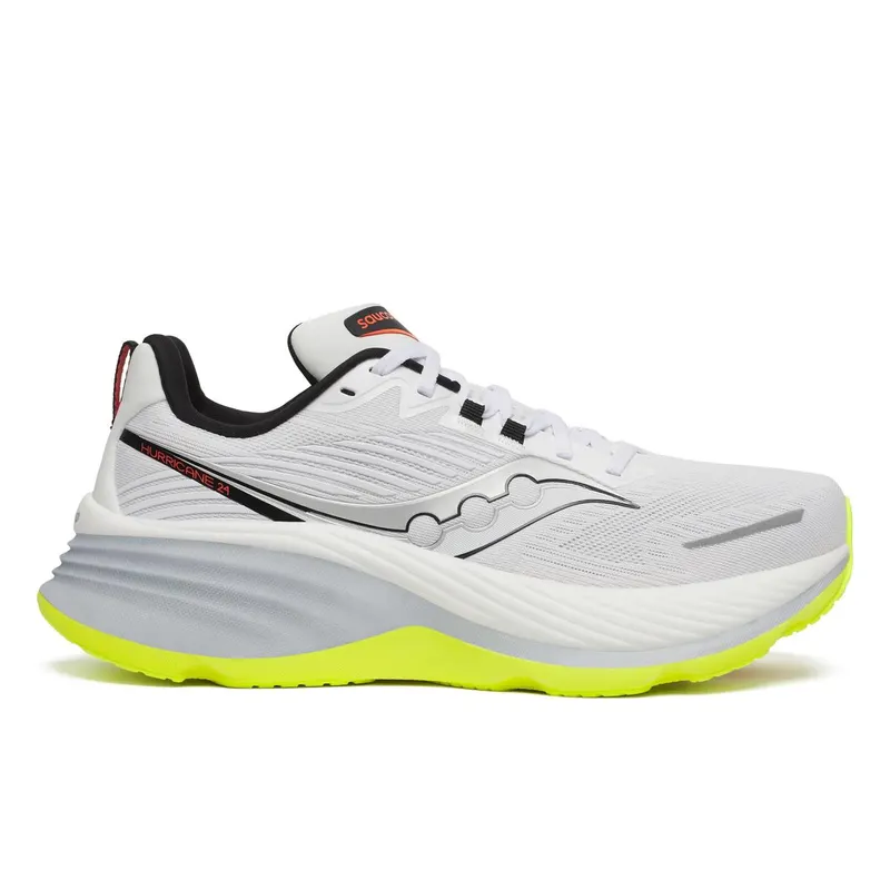 Saucony Hurricane 24 White Black Lime | S20933-213