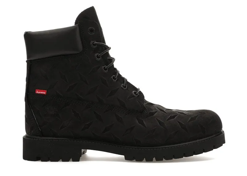 Timberland 6″ Premium Waterproof Boot Supreme Diamond Plate Black | TB0A6DE1001