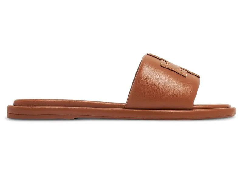 Tory Burch Double T Sport Slide Sandal Bourbon Miele Gold | 79985-202