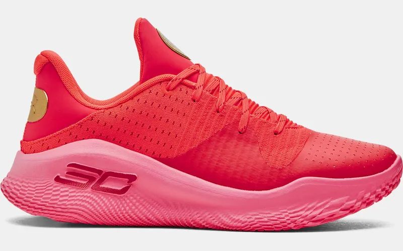 Under Armour Curry 4 Low FloTro Flooded “Red / Pink” | 3026620-600