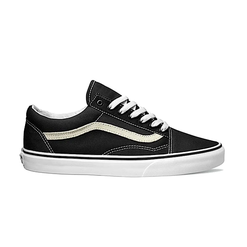 Vans Old Skool Black White (White Heel Tab) | VN000ZDF1WX