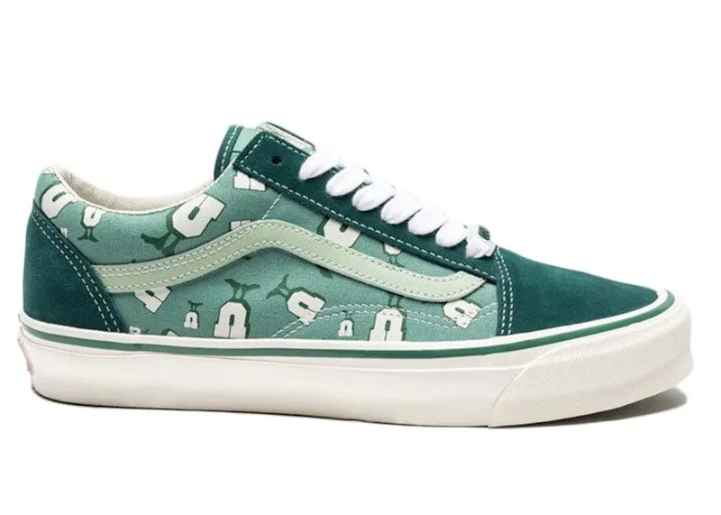 Vans Vault OG Old Skool LX Undefeated U-Man Bistro Green “Bistro Green / Marshmallow” | VN0A4P3X7AF