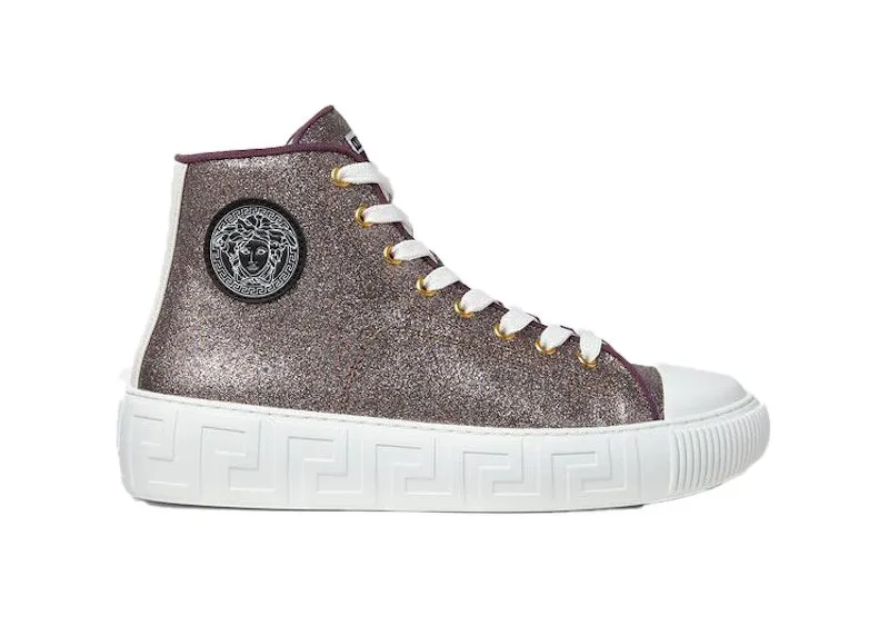 Versace Greca High Top Metallic Gold | 1004185 1A02718 2X04V