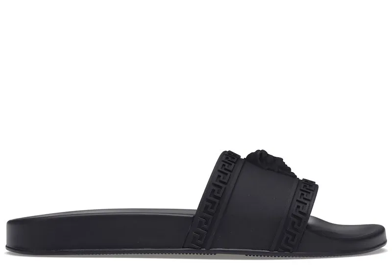 Versace Palazzo Slides Black | DSU5883-DGO9G_D41