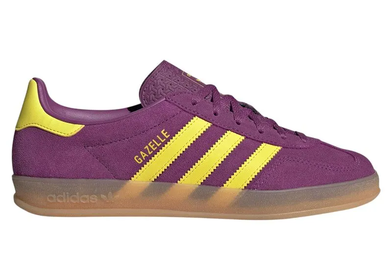 adidas Gazelle Indoor Rich Mauve Bright Yellow “Rich Mauve / Bright Yellow / Gum” | JS1415