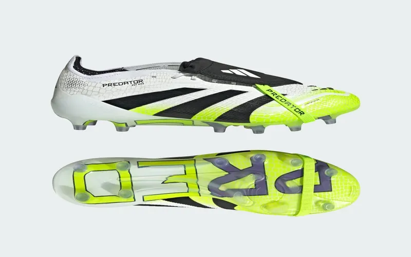 adidas Predator Elite Foldover Tongue AG Radiant Blaze Pack “Cloud White / Core Black / Lucid Lemon” | JS0945
