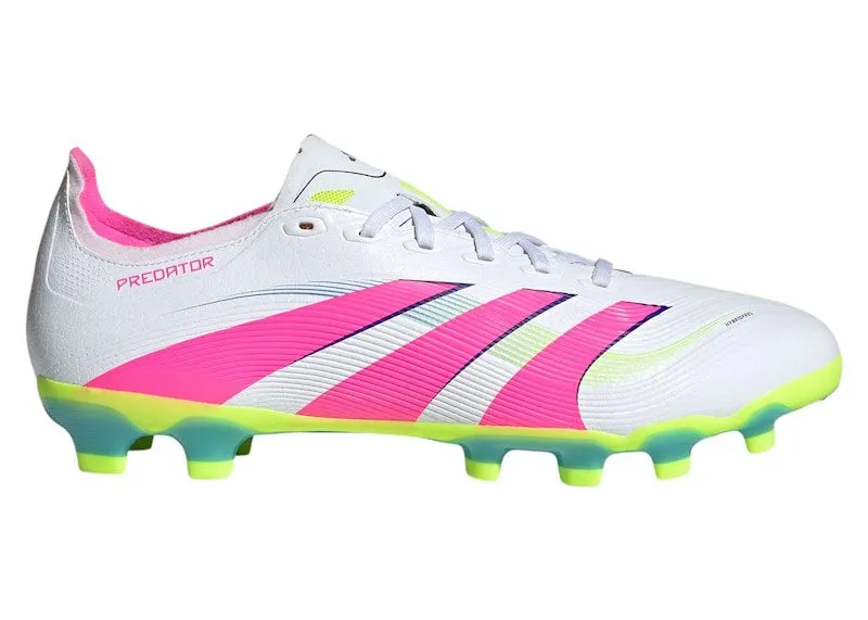adidas Predator League MG Cloud White Lucid Pink Lucid Lemon | ID3773