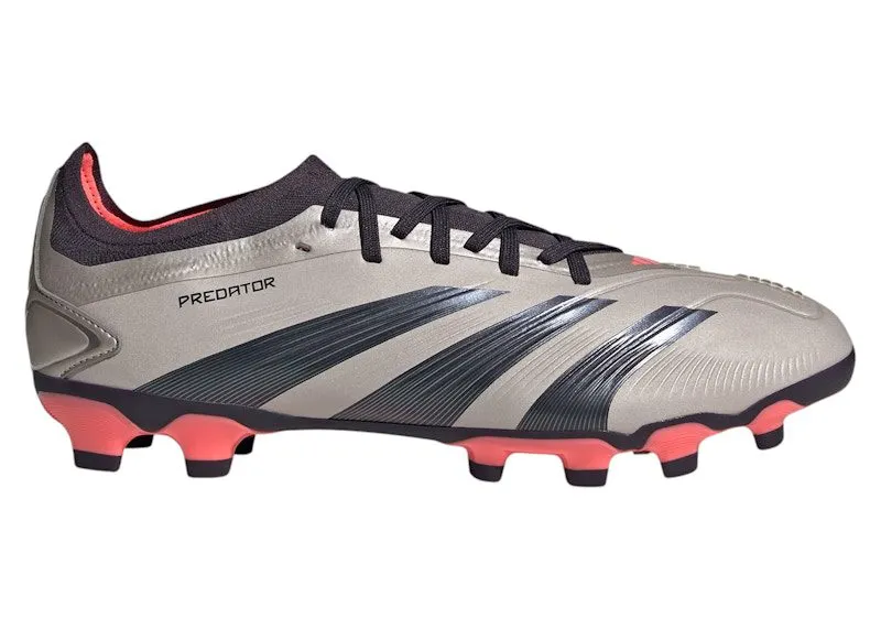 adidas Predator Pro MG Platinum Metallic Aurora Black Turbo | IF6370