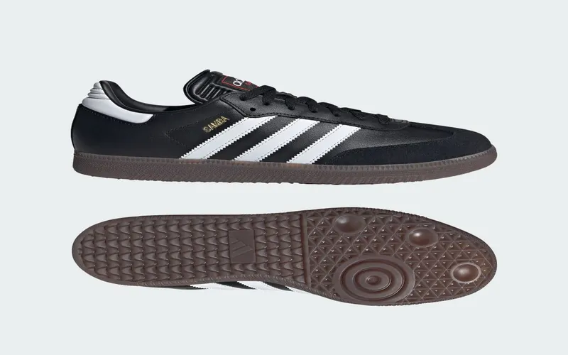 adidas Samba Indoor Core Black Cloud White Vivid Red | IH6000