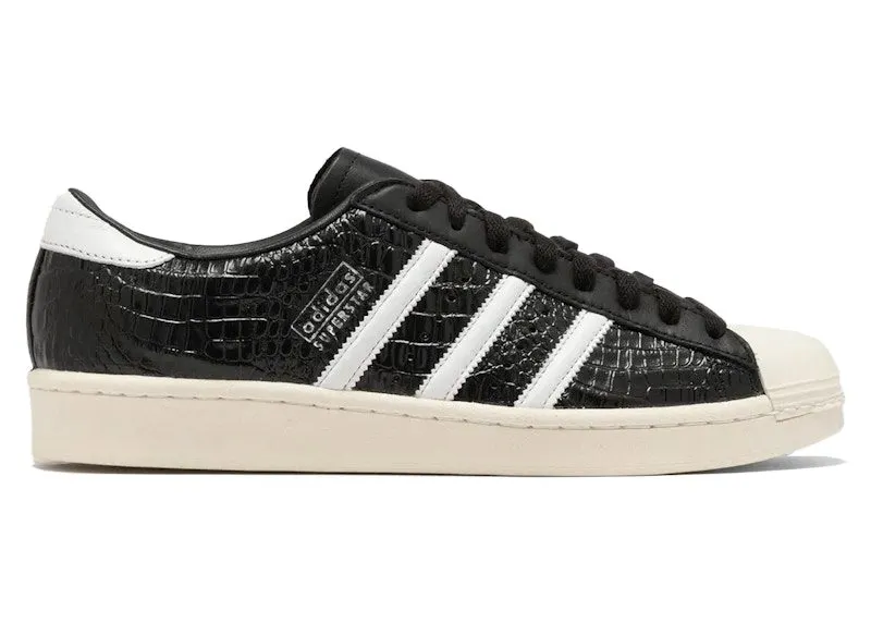 adidas Superstar Vintage Black White Croc “Core Black / Footwear White / Cream White” | JH5710
