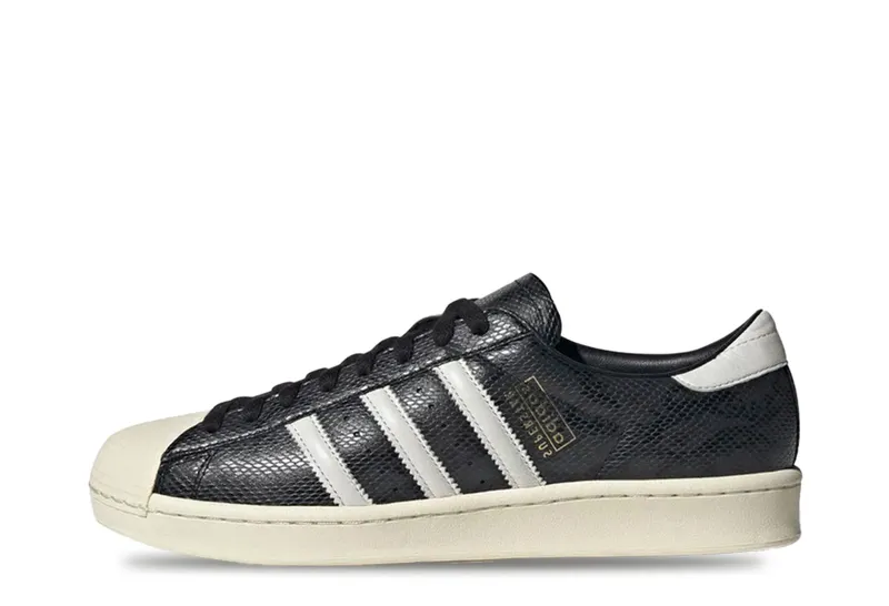 adidas Superstar Vintage Black White Snakeskin Made in Germany “Core Black / Core White / Cream White” | JR1642