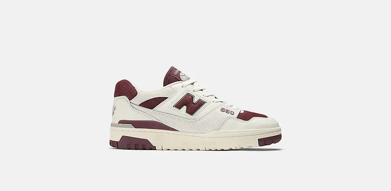 New Balance 550 Sea Salt Classic Crimson | BB550LEZ