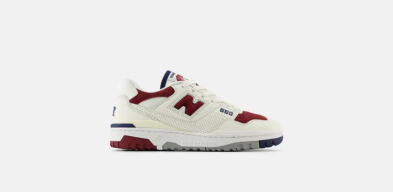 New Balance 550 Maroon Navy “White / Maroon / Navy” | BB550VRC