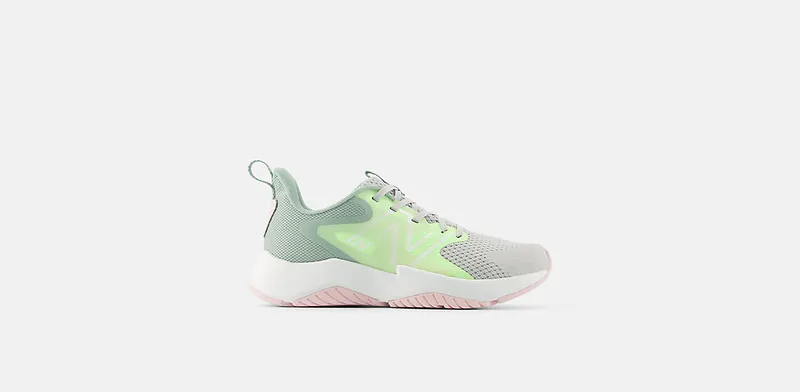 New Balance Rave Run v2 Lace Grey Matter Mint Flash Mosaic Green | GKRAVE2
