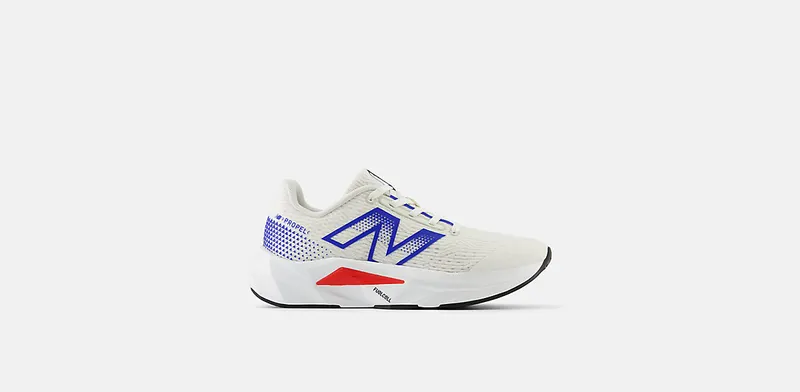 New Balance FuelCell Propel v5 Sea Salt Team Royal True Red | GPFCPRR5