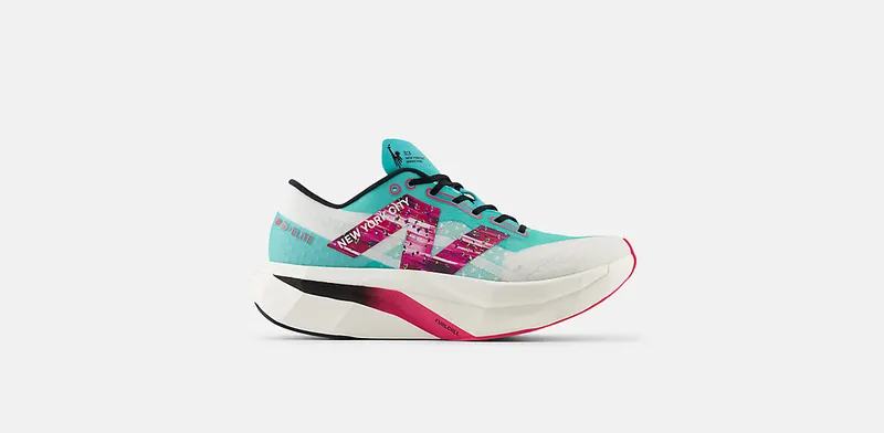 New Balance FuelCell SuperComp Elite v4 NYC Marathon “Cyber Jade / White / Hi / Pink” | MRCELNY4
