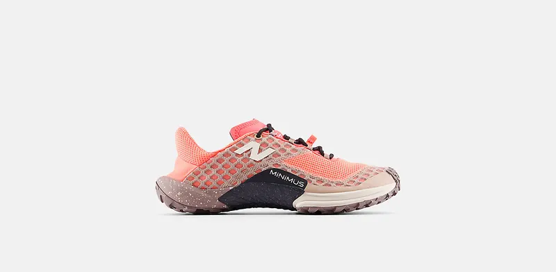 New Balance Minimus Trail Urgent Red Flat Taupe Bisque | MTM10CH1