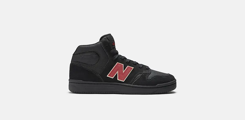 New Balance Numeric 480 High Chocolate Skateboards “Black / Red” | NM480HCH