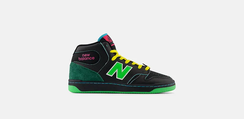 New Balance Numeric 480 High Natas Kaupas “Black / Lime Green” | NM480HSN