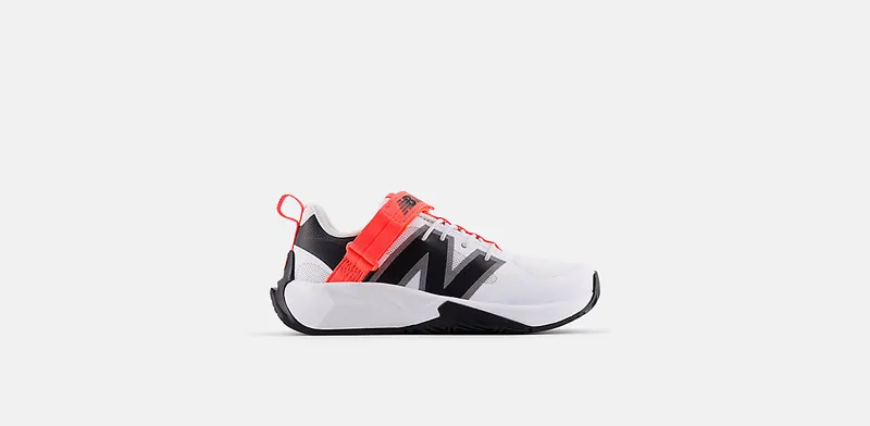 New Balance FuelCell Play Bungee with Top Strap White Urgent Red Black | PTFCYAB